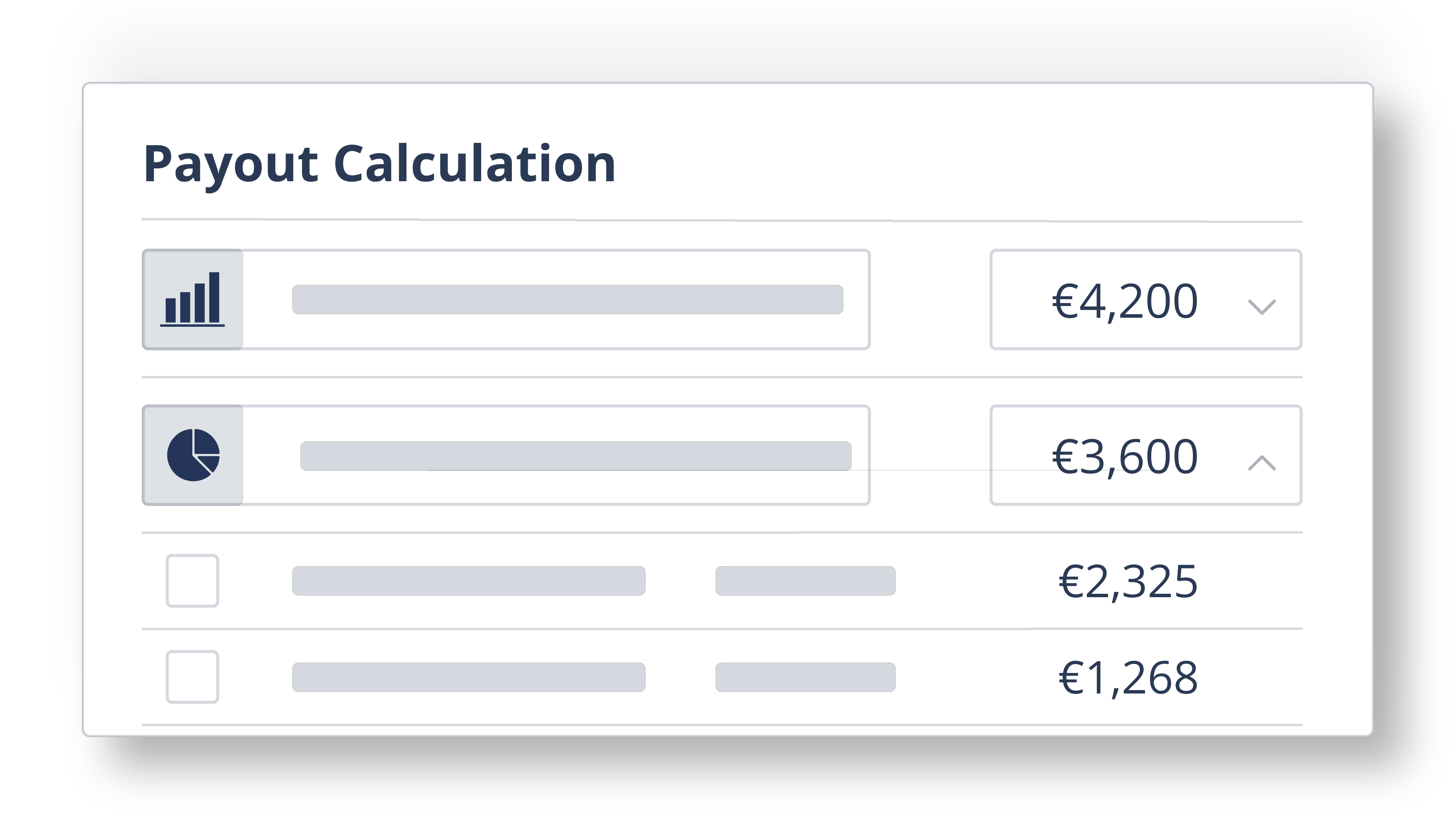 Automate calculations in Bentega feature card